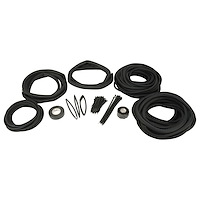 Easy Loom Split Sleeve Wire and Hose Protection Master Kit [Black, 5-Piece]