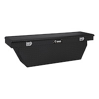 TBSD-69-A-BLK 69 in. Angled Crossover Truck Tool Box [Gloss Black]