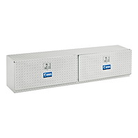 96 in. Double-Door Topside Truck Tool Box [Bright Aluminum]