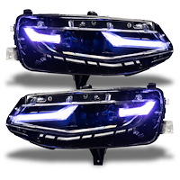 Colorshift RGB+W Headlight DRL Upgrade Kit [Without Controller] Fits Late-Model Chevrolet Camaro LS/LT