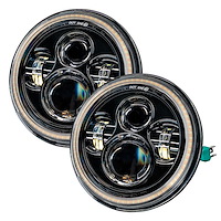 High-Powered Switchback Halo LED Headlight Assembly [2007-2018 Jeep Wrangler JK]