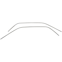 Drip Rail Moulding Set 1964-1968 Ford Mustang Coupe