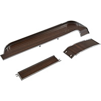 DP20-675S Dash Panel Trim Set 1968 Ford Mustang With Metal Backed Woodgrain Inserts