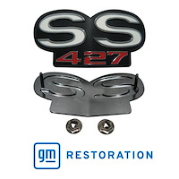 EM01-674 Grille Emblem "SS 427" for 1967-1968 Chevy Camaro, 1968-1969 Chevy Nova