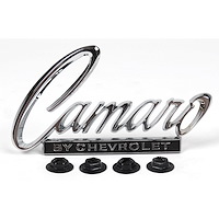EM01-685 Header Panel/Trunk Lid Emblem "Camaro by Chevrolet" for 1968-1969 Chevy Camaro