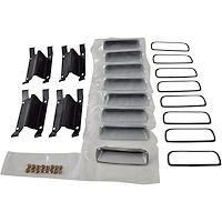 Fender Side Louver & Bracket Kit For 1971 Plymouth Barracuda