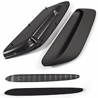 Dual Scoop Hood Ornament Set 1970-1974 Barracuda