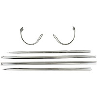 ML13-55S for 1955 Chevy Nomad Full Trim (Eyebrow, Fender, Door) Moulding Set - All New Tooling