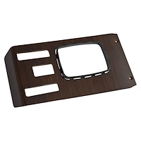 SH32-711PZ for 1971-1981 Mercedes-Benz C107 Shifter Wood Cover W/ Hazard, Power Window (Zebrano Wood)