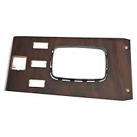 SH32-811PB for 1981-1985 Mercedes-Benz R107 Shifter Wood Cover W/ Hazard, Power Window, Power Mirror (Burl Wood)