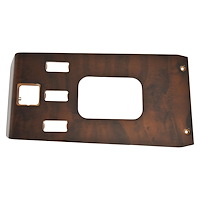 SH32-851PB for 1985-1989 Mercedes-Benz R107 Shifter Wood Cover W/ Hazard, Power Window, Power Mirror (Burl Wood)
