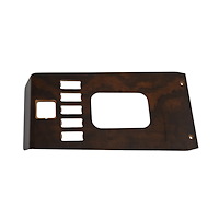SH32-85PB for 1985-1989 Mercedes-Benz R107 Shifter Wood Cover W/ Hazard, Power Window, Heated Seat, Power Mirror (Burl Wood)
