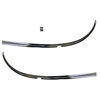 WS13-55B Windshield Molding Bottom Outer 1955-1956 Chevy All Models 3-Piece Set