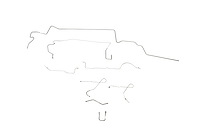 Dodge Dart Brake Line Kits Power Disc - 111 in Wheelbase 8-3/4 in Axle 2 Pc. Front to Rear -1967