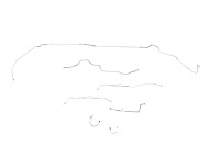 Chevrolet Camaro Brake Line Kit Standard Drum -Mono Leaf Spring 1 Pc. Front to Rear -1967