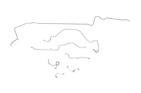 Complete Brake Line Kit for 1975-1980 Chevrolet Camaro & Pontiac Firebird, Trans AM w/Power Disc Brakes [OE Steel]