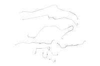 Chevrolet Camaro Brake Line Kit Power Disc - Multi-Leaf Spring 2 Pc. Front to Rear -1968
