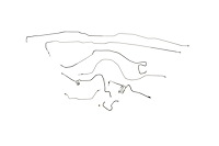 Ford F250 Brake Line Kits 2WD and 4WD Long Bed Regular Cab -1988 1989