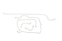 MG MGA Brake Line Kits Twin Cam 4 Wheel Disc Brakes - Left Hand Drive -1958 1959 1960