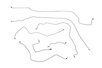Sunbeam Tiger Non Power Brake Line Kits -1965 1966