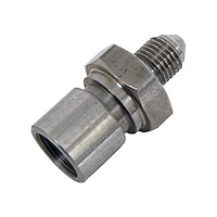 SBH8069 Brake Hose Fitting -3AN Male to 12mm X 1.0 ISO Female Concave