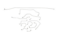 Triumph Spitfire Mark IV Brake Line Kits With Dual Master Cylinder Line System -1970 1971 1972 1973