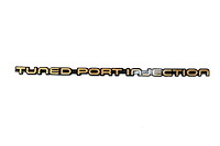 14085667 Tuned Port Injection Rear Bumper Emblem, 1982-1992 Chevy Camaro, Gold