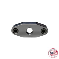 CBW-013 Oil Pan/Oil Cooler Block Off Plate w/1/4 in. NPT Port, GM LS, Billet Aluminum