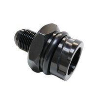 CBW-027-8 Valve Cover Oil Cap Adapter w/-8 AN Fitting, GM LS, Billet Aluminum
