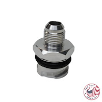CBW-027 Valve Cover Oil Cap Adapter w/-10 AN Fitting, GM LS, Billet Aluminum