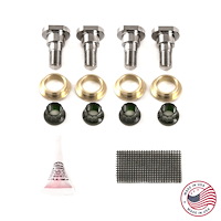 CBW-076-1 Non-Greaseable Door Hinge Repair Kit, 1993-2002 Chevy Camaro/Pontiac Firebird, Billet Aluminum