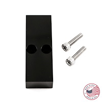 CBW-080B A/C Delete Block Off Plate, 1993-1997 Chevy Camaro/Pontiac Firebird, Billet Aluminum, Black