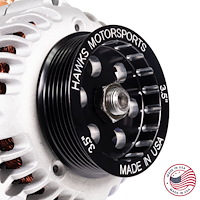 CBW-150B 3.50 in. Overdrive Alternator Pulley, GM LS, 6-Rib, Billet Aluminum