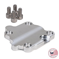 CBW-159 Vacuum Pump Delete Plate, GM Gen V LT, Billet Aluminum