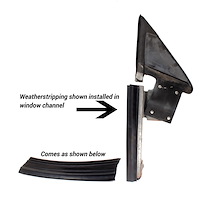 HT0620184 Window Channel Weatherstripping, 1984-1992 Chevy Camaro/Pontiac Firebird, Pair