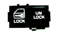 HT20344293 LH Power Lock Switch, 1982-1989 Chevy Camaro/1982-1992 Pontiac Firebird, Driver/LH, White Font