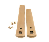 HT12509740/HT12509741 Seat Belt Receiver Sleeves, 1982-1992 Chevy Camaro/Pontiac Firebird, Pair, Saddle