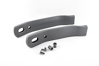 HT12504434 / HT12504435 Seat Belt Receiver Sleeves, 1982-1992 Chevy Camaro/Pontiac Firebird, Pair, Gray