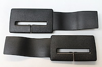 HT20524178/4179 Seat Belt Headliner Trim, 1982-1992 Chevy Camaro/Pontiac Firebird, Pair, Black