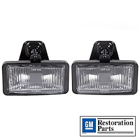 HT5974579 / HT5974580 Fog Light Lamp w/Bracket, 1985-1992 Chevy Camaro IROC-Z/Z28, Pair