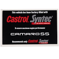 HMAIRBOXDECAL-CAMSS SS Lower Air Box Decal, 1998-2002 Chevy Camaro