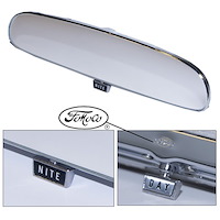 C6ZZ-17700-FMC Rear View Mirror Day/Night with FoMoCo Logo for 1965-1966 Ford Mustang