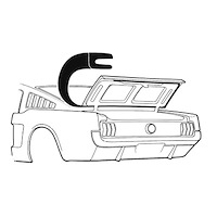 C5ZZ-6343720-B 64-66 Fastback Trunk Seal
