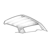 HL-FF-HT-63-WT 63-65 Falcon Headliner Hardtop (White)