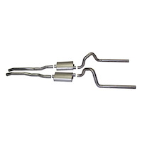 Dual Exhaust System Kit 1965-1966 Ford Mustang