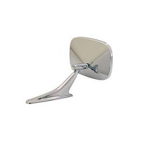 Non-Remote Square Door Mirror 1968-1969 Chevy Camaro