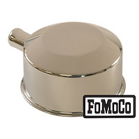C5ZZ-6766-D 65-66 Oil Cap with Tube (FoMoCo logo, Chrome)