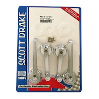 Interior Door Handle & Window Crank Kit Late 1965-1967 Ford Mustang Fastback