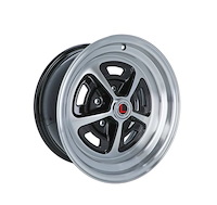 LW50-50754A Magnum 500 Wheel [Size: 15"x7"] Black/Machined Finish
