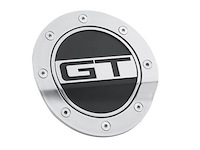 FR3Z-6640526-GS Comp Series Fuel Door for 2015-2022 Ford Mustang [Silver/Satin Black]
